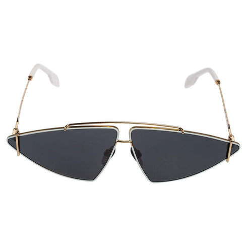 Burberry Women Sunglasses Gold/White W/ Grey Irregular BE3111-101787(68)